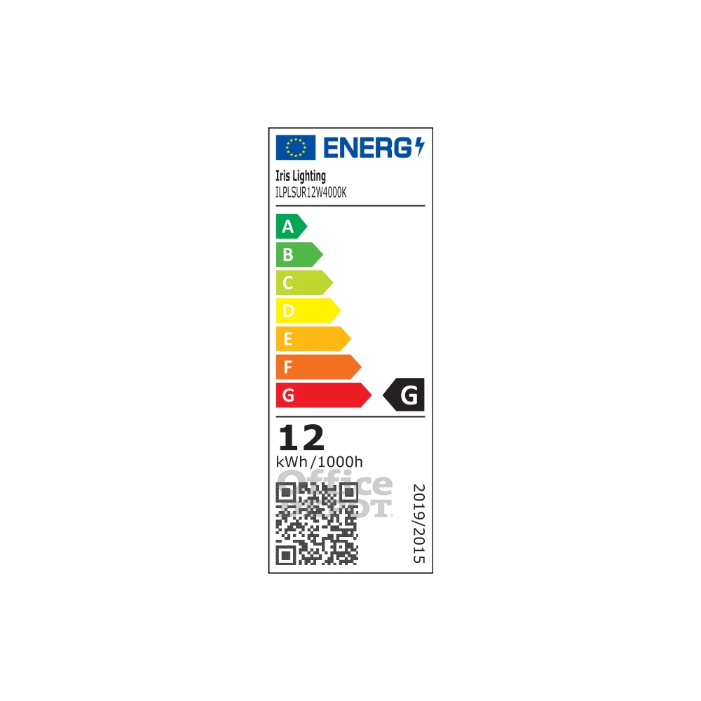 Iris Lighting PLSUR-12W 12W/820lm/4000K mennyezeti kör alakú LED panel