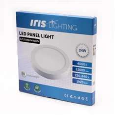 Iris Lighting PLSUR-24W 24W/1920lm/4000K mennyezeti kör alakú LED panel Iris Lighting PLSUR-24W 24W/1920lm/4000K mennyezeti kör alakú LED panel