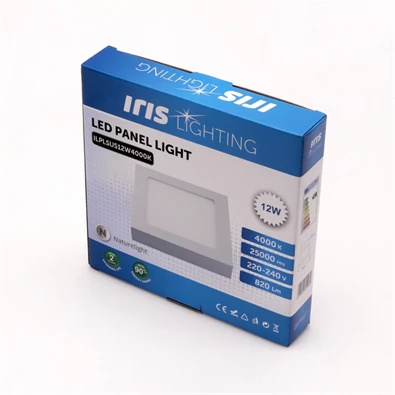 Iris Lighting PLSUS-12W 12W/820lm/4000K mennyezeti négyzet alakú LED panel Iris Lighting PLSUS-12W 12W/820lm/4000K mennyezeti négyzet alakú LED panel