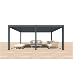 Iris MP-106GR bioklimatikus, elektromos mozgatású, LED világítású, antracit 6x4 m pergola Iris MP-106GR bioklimatikus, elektromos mozgatású, LED világítású, antracit 6x4 m pergola