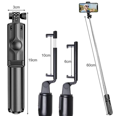 Izoxis Tripod + szelfi bot szett vezérlővel okostelefonokhoz Izoxis Tripod + szelfi bot szett vezérlővel okostelefonokhoz