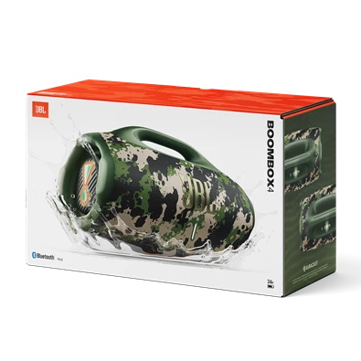 JBL Boombox 4 hordozható terepszínű Bluetooth hangszóró
