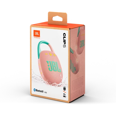 JBL Clip 5 PINK pink hordozható Bluetooth hangszóró JBL Clip 5 PINK pink hordozható Bluetooth hangszóró