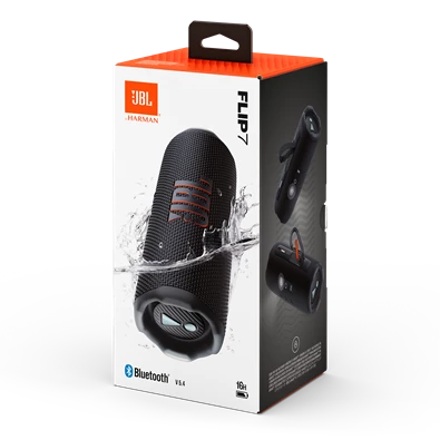 JBL FLIP 7 fekete Bluetooth hangszóró JBL FLIP 7 fekete Bluetooth hangszóró