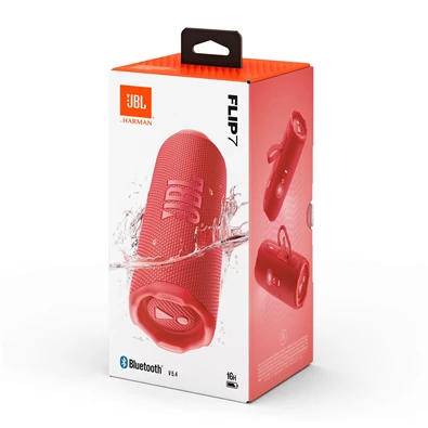 JBL FLIP 7 piros Bluetooth hangszóró JBL FLIP 7 piros Bluetooth hangszóró