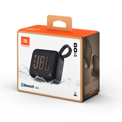 JBL Go 4 BLK fekete hordozható Bluetooth hangszóró JBL Go 4 BLK fekete hordozható Bluetooth hangszóró