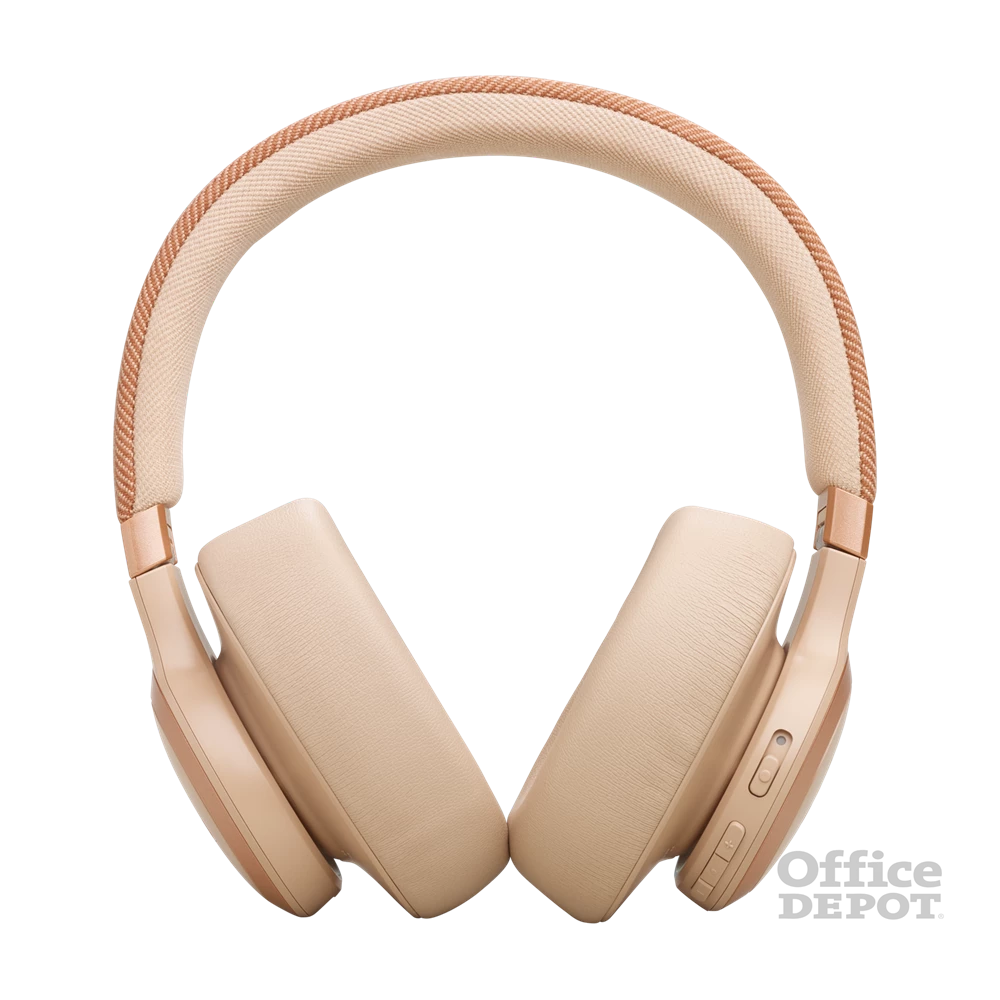 JBL Live 770 NC Bluetooth homok zajszűrős fejhallgató