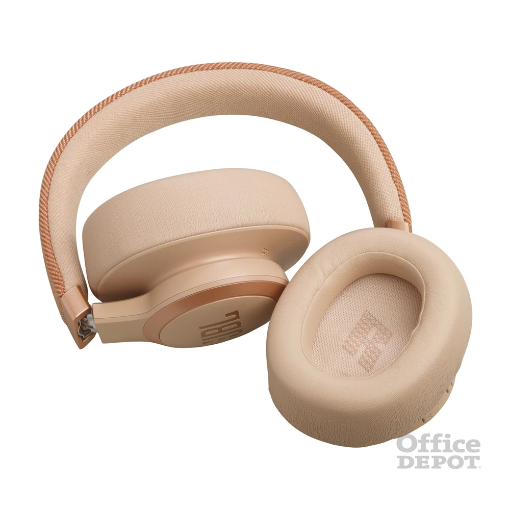 JBL Live 770 NC Bluetooth homok zajszűrős fejhallgató