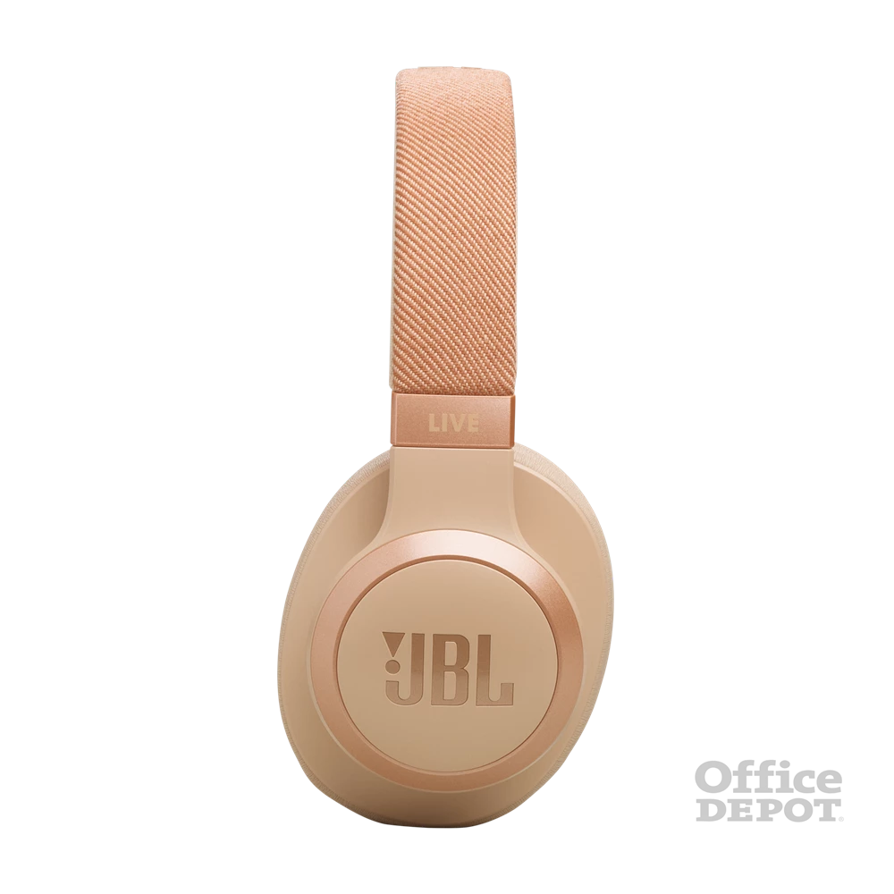 JBL Live 770 NC Bluetooth homok zajszűrős fejhallgató