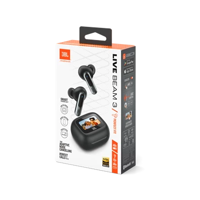 JBL Live Beam 3 True Wireless Bluetooth zajszűrős fekete fülhallgató JBL Live Beam 3 True Wireless Bluetooth zajszűrős fekete fülhallgató