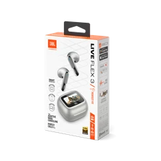 JBL Live Flex 3 True Wireless Bluetooth zajszűrős ezüst fülhallgató JBL Live Flex 3 True Wireless Bluetooth zajszűrős ezüst fülhallgató