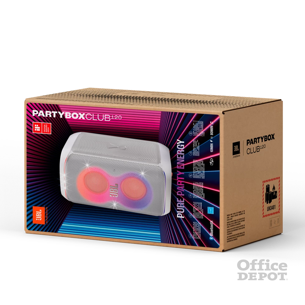 JBL Partybox Club 120 fehér Bluetooth partybox