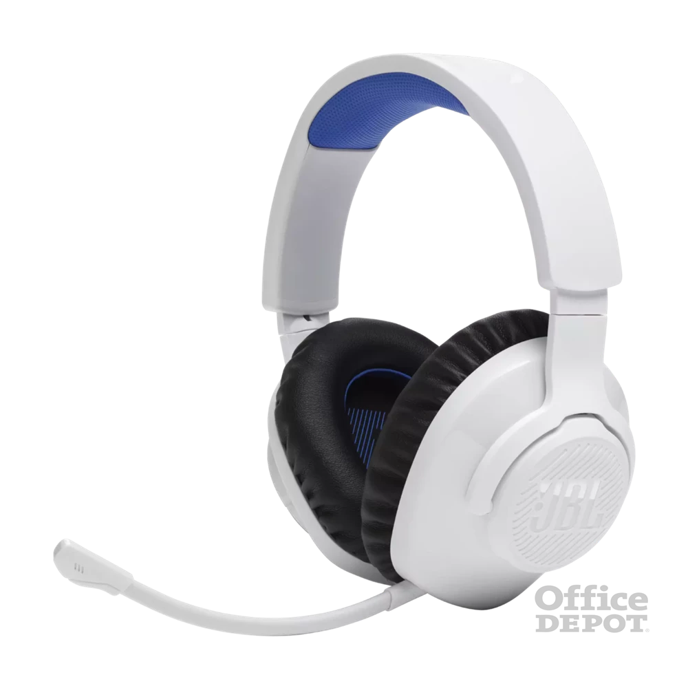 JBL Quantum 360 vezeték nélküli fehér/kék gamer headset