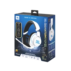 JBL Quantum P 910 WL vezeték nélküli fehér-kék gamer headset
