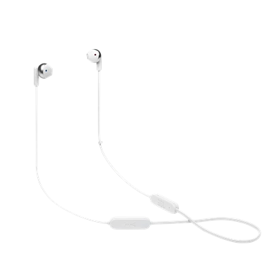 JBL T215BTWHT Bluetooth nyakpántos fehér fülhallgató JBL T215BTWHT Bluetooth nyakpántos fehér fülhallgató