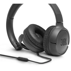 JBL T500BLK mikrofonos fekete fejhallgató JBL T500BLK mikrofonos fekete fejhallgató