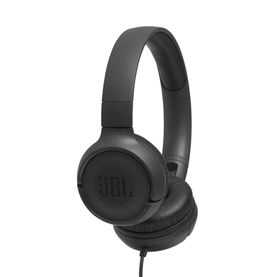 JBL T500BLK mikrofonos fekete fejhallgató JBL T500BLK mikrofonos fekete fejhallgató