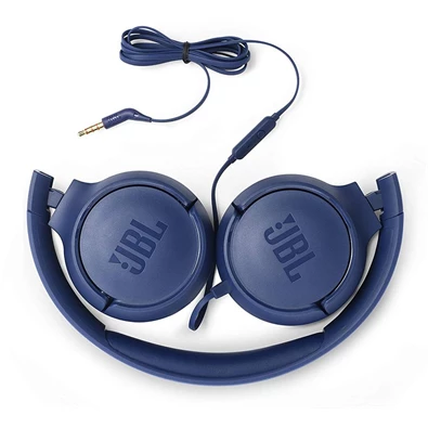 JBL T500BLU mikrofonos kék fejhallgató JBL T500BLU mikrofonos kék fejhallgató