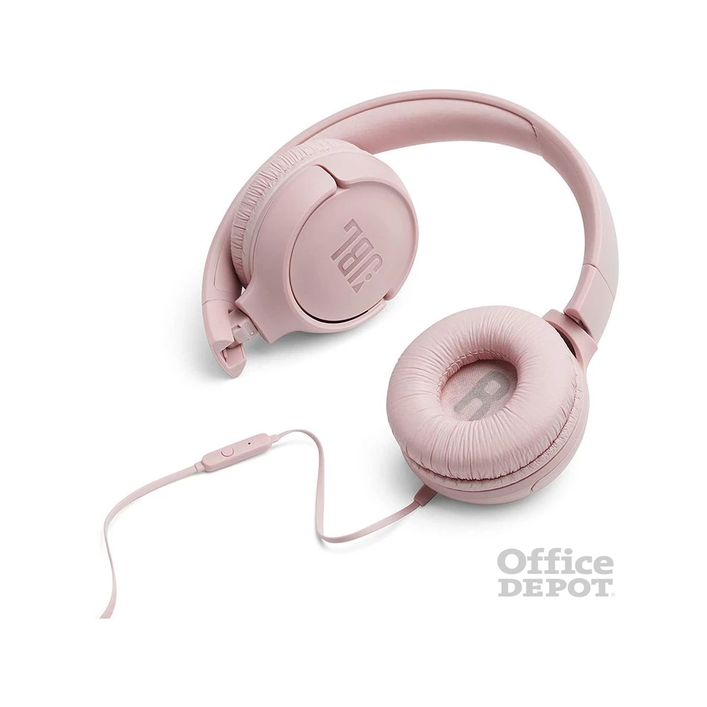 JBL T500PIK mikrofonos rózsaszín fejhallgató