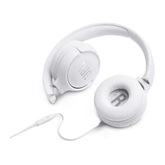 JBL T500WHT mikrofonos fehér fejhallgató JBL T500WHT mikrofonos fehér fejhallgató
