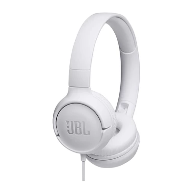 JBL T500WHT mikrofonos fehér fejhallgató JBL T500WHT mikrofonos fehér fejhallgató