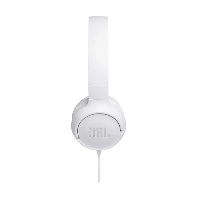 JBL T500WHT mikrofonos fehér fejhallgató JBL T500WHT mikrofonos fehér fejhallgató