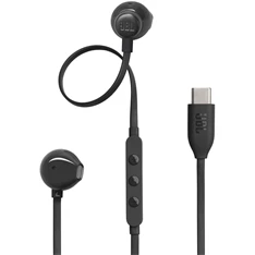JBL T 305 C BLK vezetékes USB C mikrofonos fekete fülhallgató JBL T 305 C BLK vezetékes USB C mikrofonos fekete fülhallgató