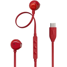 JBL T 305 C RED vezetékes USB C mikrofonos piros fülhallgató JBL T 305 C RED vezetékes USB C mikrofonos piros fülhallgató