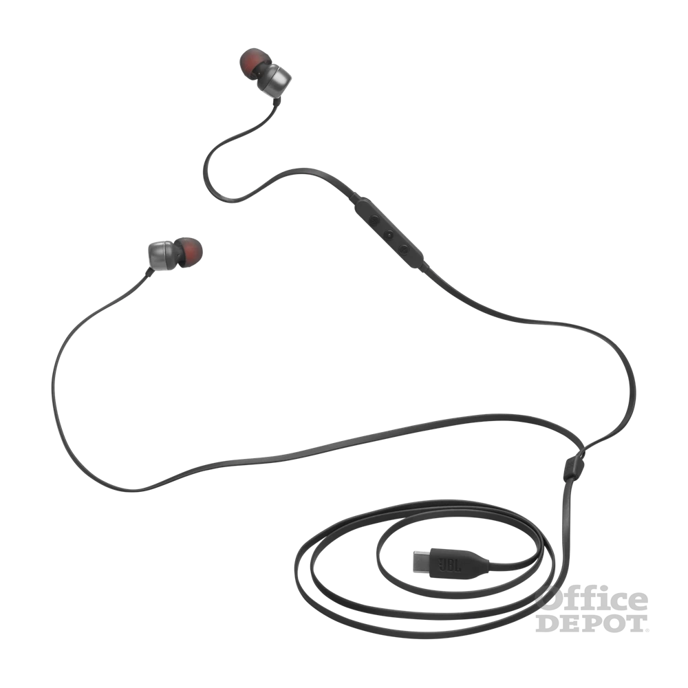 JBL T 310 C BLK vezetékes USB C mikrofonos fekete fülhallgató