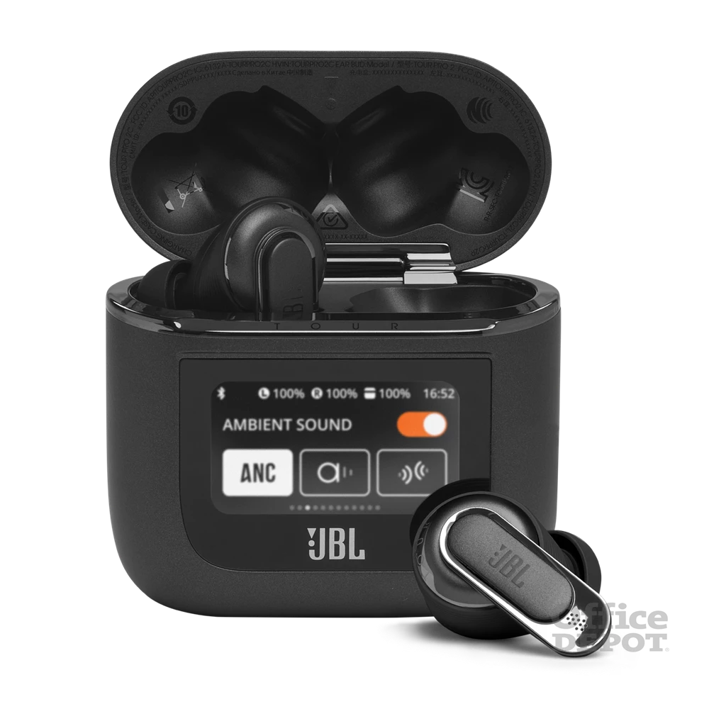 JBL Tour Pro2 True Wireless Bluetooth fekete zajszűrős fülhallgató