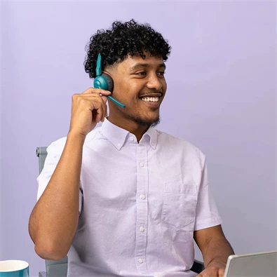 JLab Go Work Pop vezeték nélküli zöldeskék Bluetooth headset JLab Go Work Pop vezeték nélküli zöldeskék Bluetooth headset
