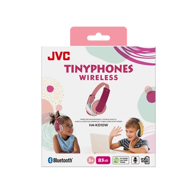 JVC HA-KD10W-P Bluetooth pink gyerek fejhallgató JVC HA-KD10W-P Bluetooth pink gyerek fejhallgató