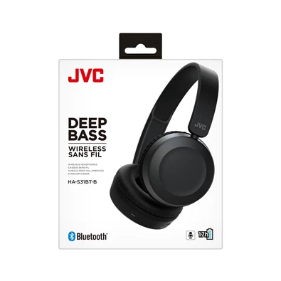 JVC HA-S31BT-B Bluetooth fekete fejhallgató JVC HA-S31BT-B Bluetooth fekete fejhallgató