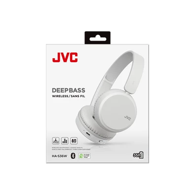 JVC HA-S36W-W Bluetooth fehér fejhallgató JVC HA-S36W-W Bluetooth fehér fejhallgató