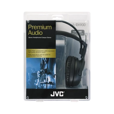JVC HA-RX900 vezetékes fekete fejhallgató JVC HA-RX900 vezetékes fekete fejhallgató