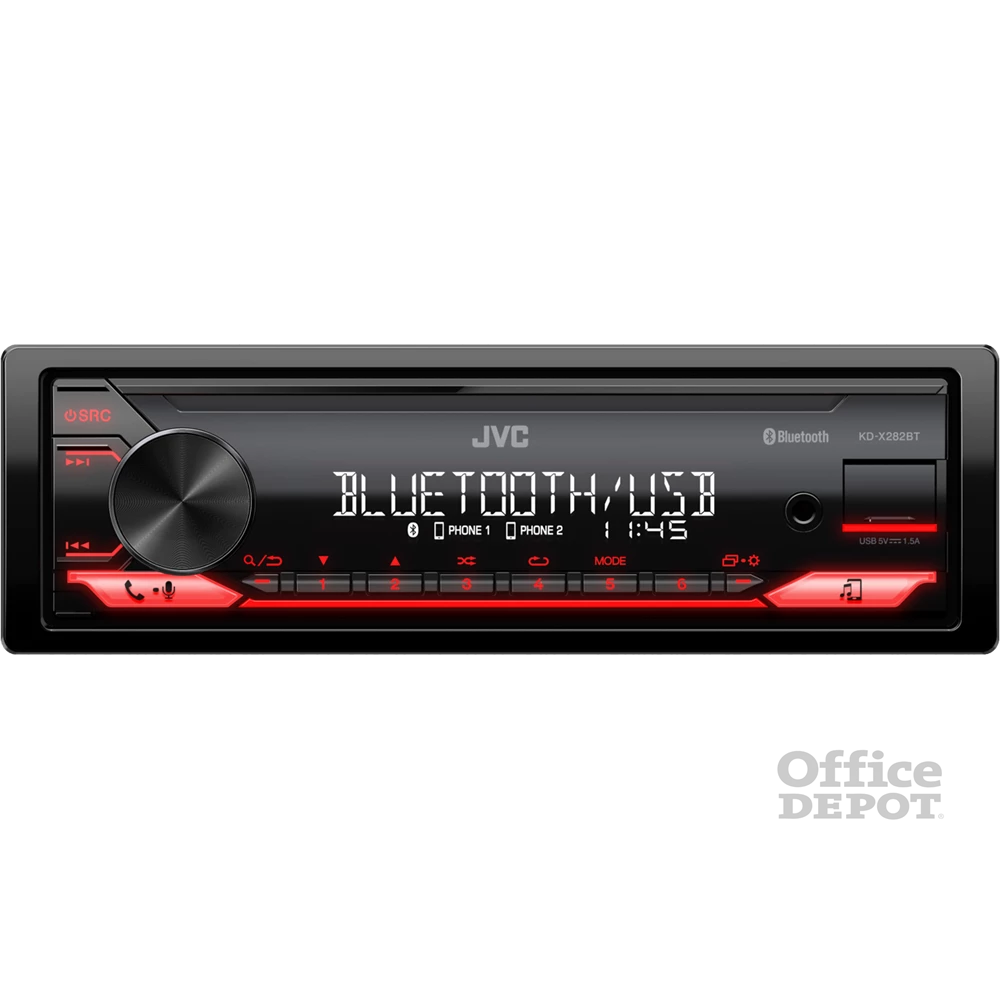 JVC KD-X282BT Bluetooth/USB/AUX mechanika nélküli autóhifi fejegység