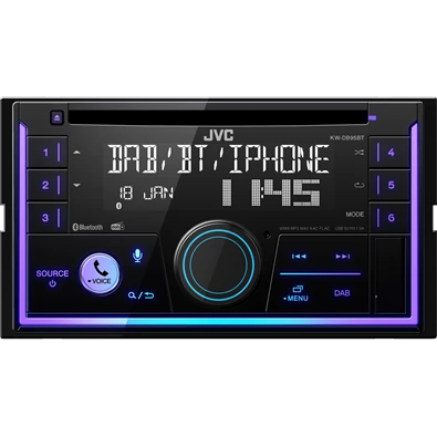 JVC KW-DB95BT 2DIN Bluetooth/USB/AUX autóhifi fejegység JVC KW-DB95BT 2DIN Bluetooth/USB/AUX autóhifi fejegység