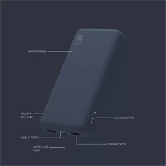 Juice JUI-PBANK-MAX-20000MA-ECO-BLU MAX 20000mAh 20W kék powerbank Juice JUI-PBANK-MAX-20000MA-ECO-BLU MAX 20000mAh 20W kék powerbank