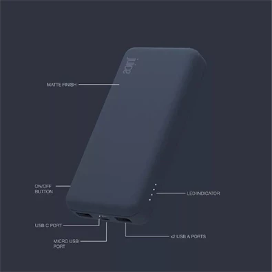 Juice JUI-PBANK-MAX-20000MA-ECO-BLU MAX 20000mAh 20W kék powerbank Juice JUI-PBANK-MAX-20000MA-ECO-BLU MAX 20000mAh 20W kék powerbank