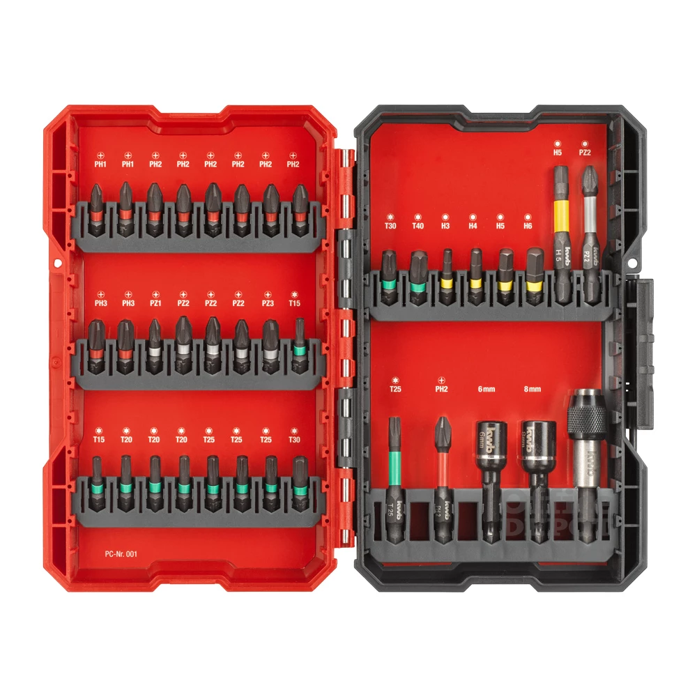 KWB 49109000 PROFI IMPACT torziós 37 db-os bit készlet