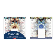 Kalendart 2025 T090 Mandala mágneses falinaptár Kalendart 2025 T090 Mandala mágneses falinaptár