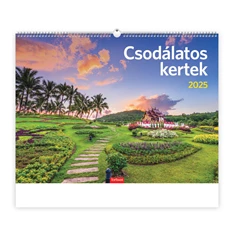 Kalendart 2025 T093 Csodálatos kertek falinaptár Kalendart 2025 T093 Csodálatos kertek falinaptár