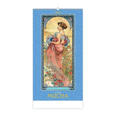 Kalendart 2025 T095 Alfons Mucha falinaptár Kalendart 2025 T095 Alfons Mucha falinaptár