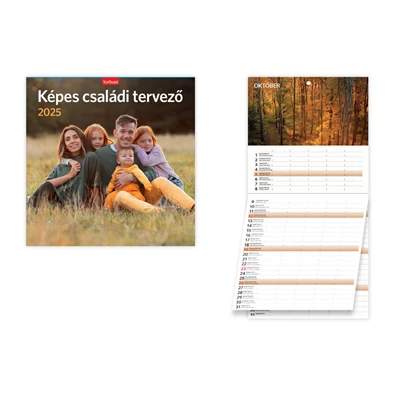 Kalendart 2025 T098 Családi tervező képes falinaptár Kalendart 2025 T098 Családi tervező képes falinaptár