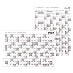Kalendart 2025 T100 Terminus B1 plakátnaptár Kalendart 2025 T100 Terminus B1 plakátnaptár