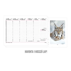 Kalendart 2026 T054 Vadászat álló papír asztali naptár