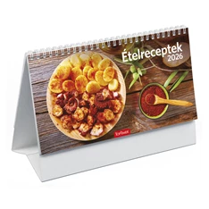 Kalendart 2026 T058 Ételreceptek álló asztali naptár