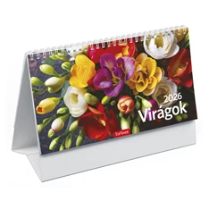 Kalendart 2026 T058 Virágok asztali naptár