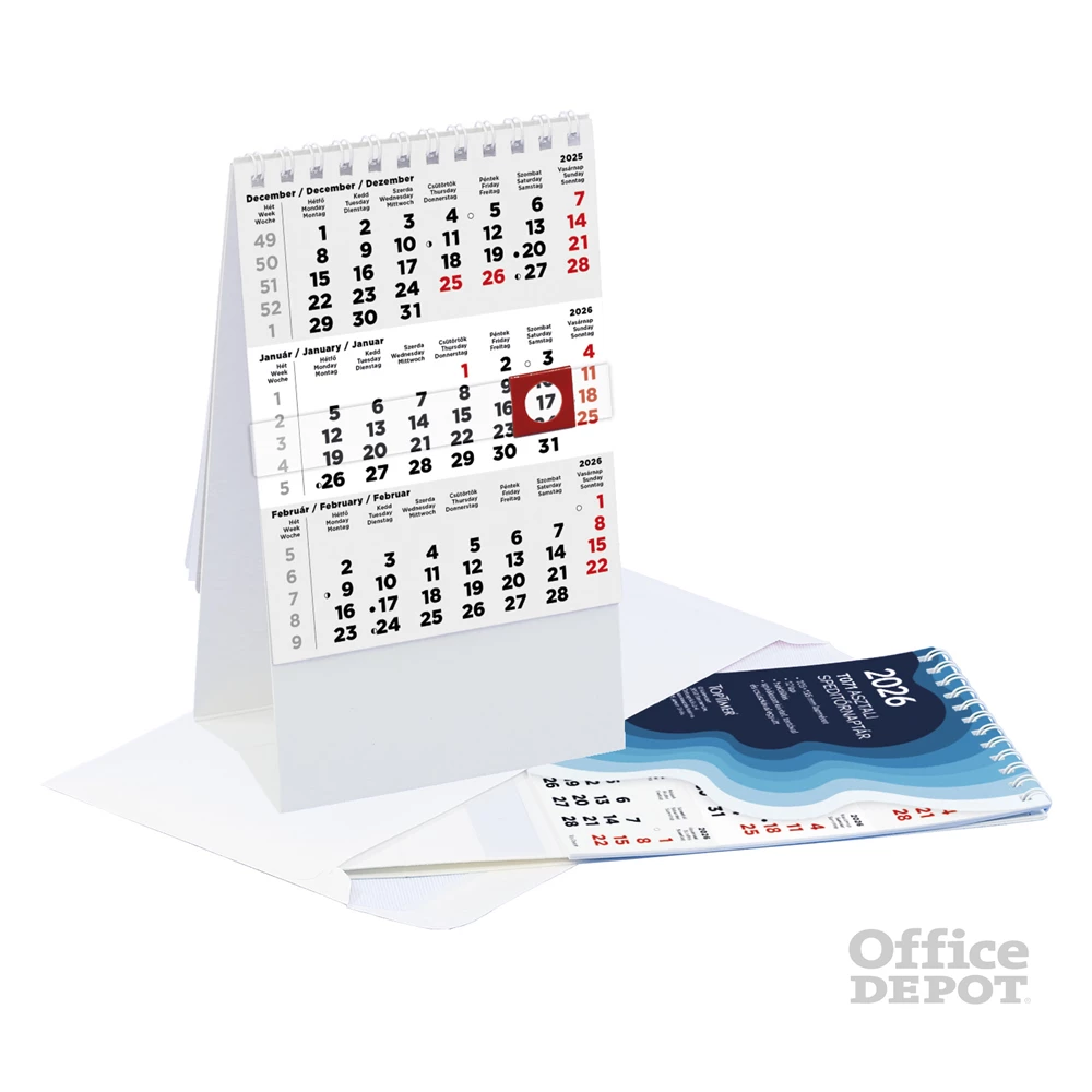 Kalendart 2026 T071 álló asztali speditőr naptár