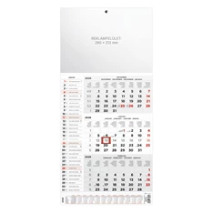 Kalendart 2026 T077 3 havi fej nélkül speditőrnaptár